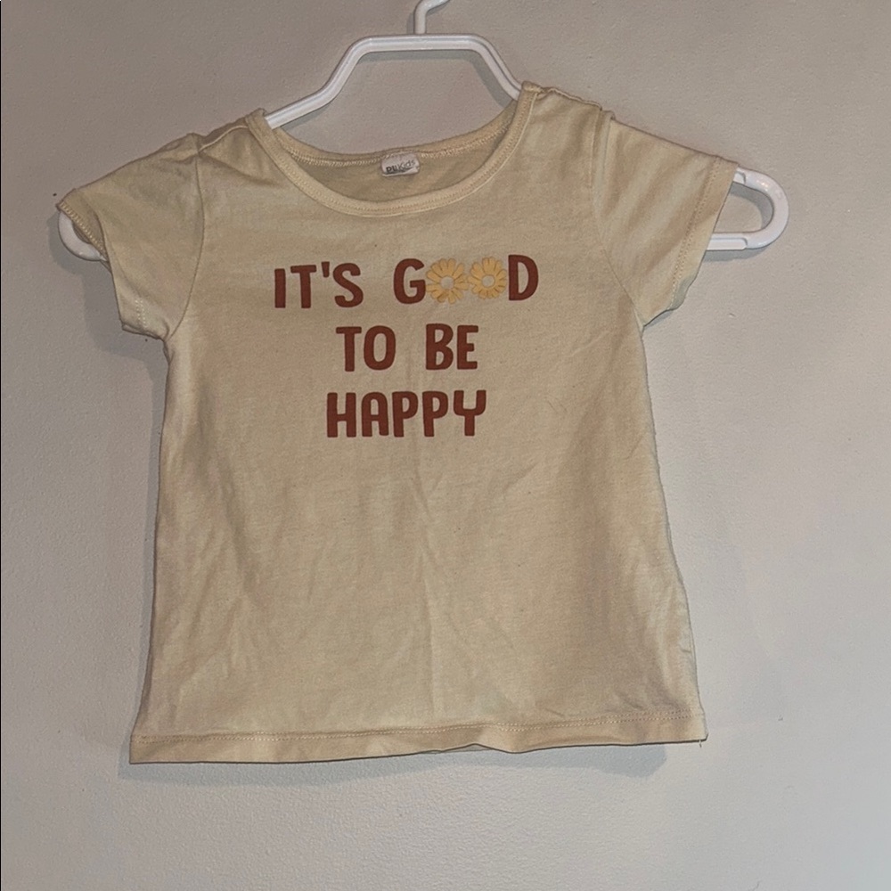 Cream Short Sleeve Tees Casual Cotton